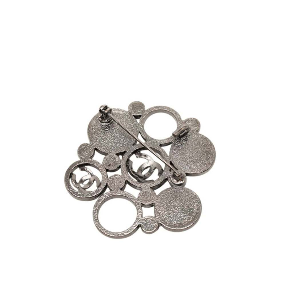 CHANEL Black Pearl Logo Brooch - Picture 2 of 3